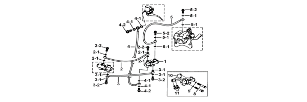 Rear braking system