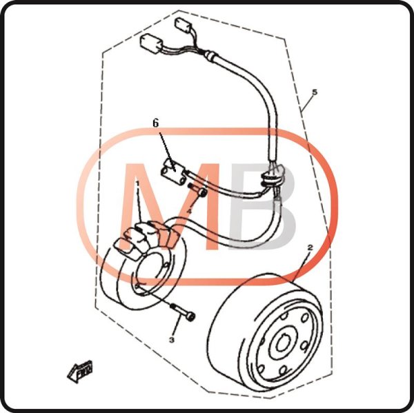 (3) - Hexagon socket screw M5x25 - 275 cc Linhai engine carburettor