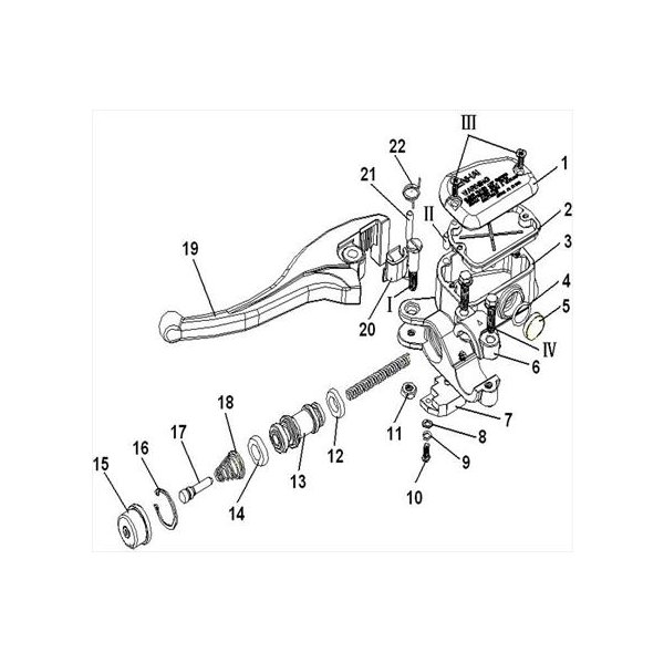 (14) - Dichtring für Hauptbremszylinder - Linhai ATV 310
