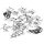 (10) - Ecrou hexagonal M8x1,25 Chromé - Dinli 450 DL904