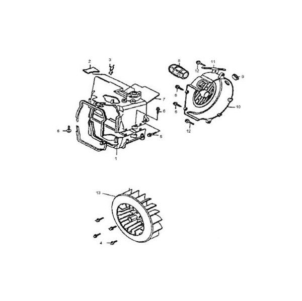 (6) - Schraube ST4,8x13 - Linhai ATV 150 / Hytrack HY150 - HY150S - HY150SX