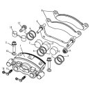 (8) - Brake pads for 3-piston brake caliper - Linhai ATV...