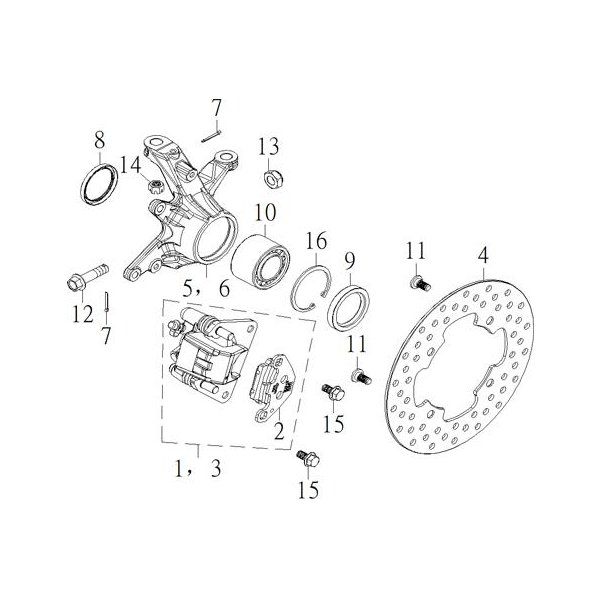 (5) - Achsschenkel links - SMC DL9 850