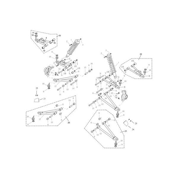 (2) - Schraube M10x1,5x20 - Linhai CUV Dmaxx Full - Hytrack Jobber Dmaxx Full