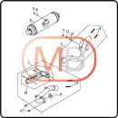 (1) - Front exhaust manifold (without cat.) - Access AMS...