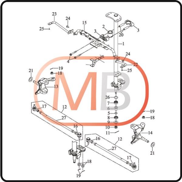 (4) - Schraube M8x65 Sechsk. m. Bund gr. - Access AMS 480 / 4.38 SM