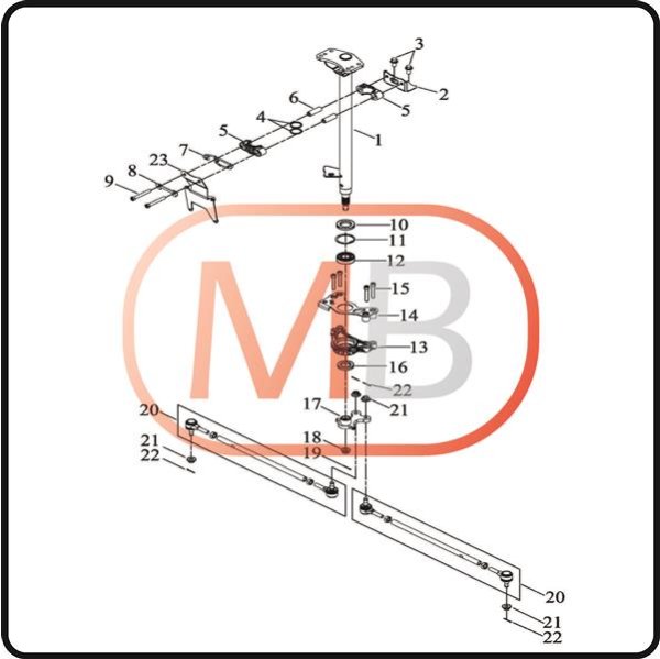 (15) - Vite M8x50 cava esagonale grande - Access AMX 750 4x4