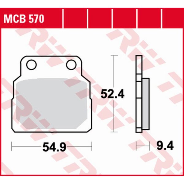 Bremsbelag Standard TRW - MCB570