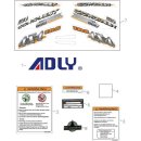 (1) - Aufkleber - Adly ATV Conquest 600 4x4 SE LOF - Bj....