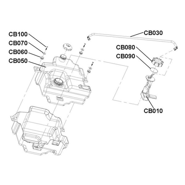 (CB070) - Scheibe - Cectek Estoc T5 EFI-LOF - Bj. 2012 - 2014