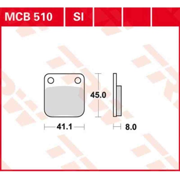 Bremsbelag Sinter SI TRW - MCB510SI