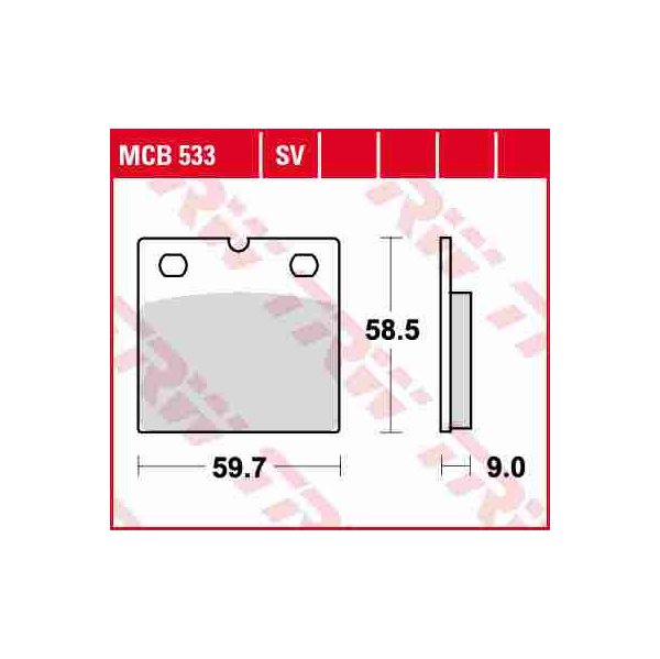 Bremsbelag Standard TRW - MCB533