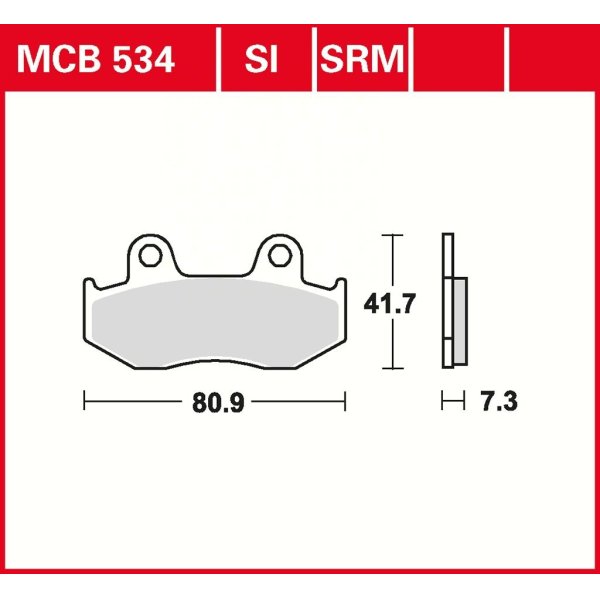 Bremsbelag Standard TRW - MCB534