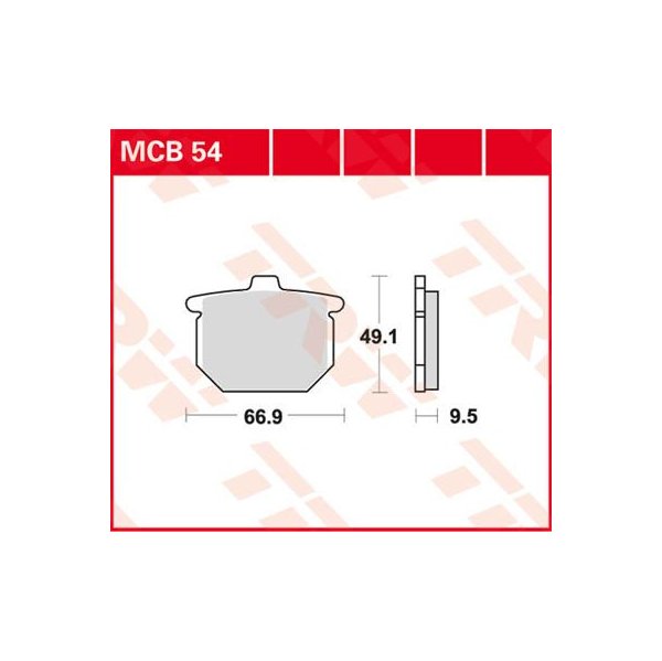 Bremsbelag Standard TRW - MCB54