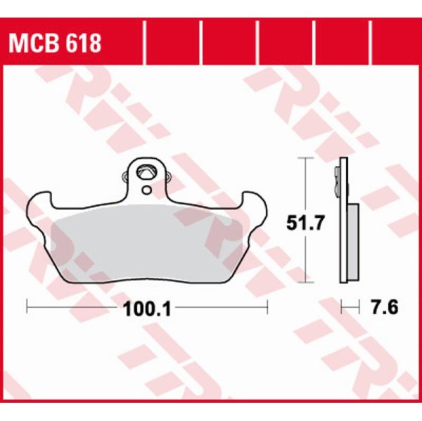 Bremsbelag Standard TRW - MCB618