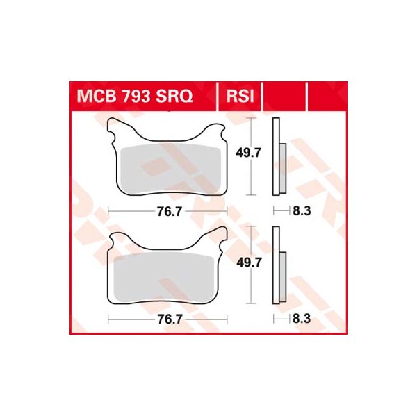 Bremsbelag Sinter RSI TRW - MCB793RSI
