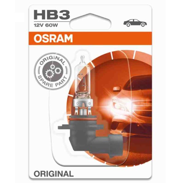 Osram Original Line HB3 Blister HB3 12V 60W P20d Sockel Abblendlicht/Fernlicht/Nebellicht