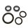 Front wheel bearing wheel bearing set complete with oil seals All Balls 25-1584