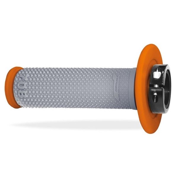 Progrip 708 Lock On Dual Density Grips - Orange/Grey