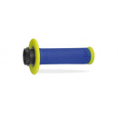 Progrip 708 Lock On Dual Density Grips - FluoYellow/ElecBlue