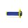 Progrip 708 Lock On Dual Density Grips - FluoYellow/ElecBlue
