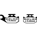 Bremsbelag vorne rechts EBC FA317R